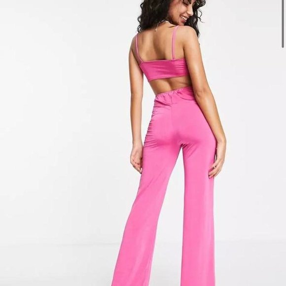 ASOS - Flounce London cut out flared jumpsuit (PETITE) - Picture 2 of 3